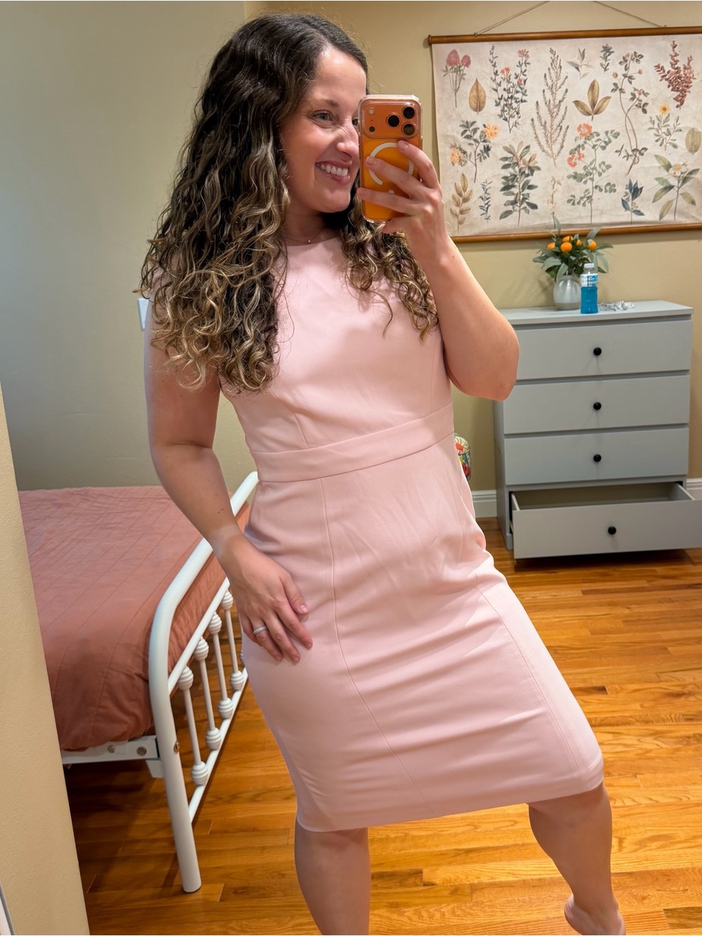 Kasper Sleeveless Sheath Dress in Light Pink 10